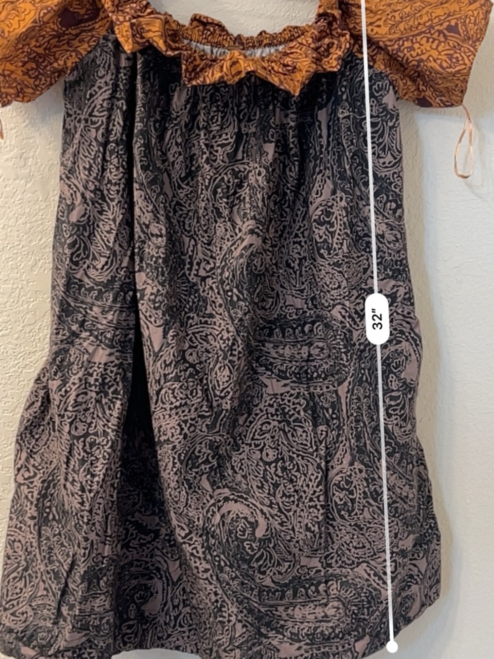 Free People Sophie Printed off the shoulder Dress - Picture 4 of 5